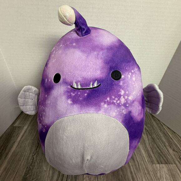 Original Squishmallows Daxon Purple Galaxy Anglerfish Plush Jazwares 2022 Toy - Picture 1 of 4